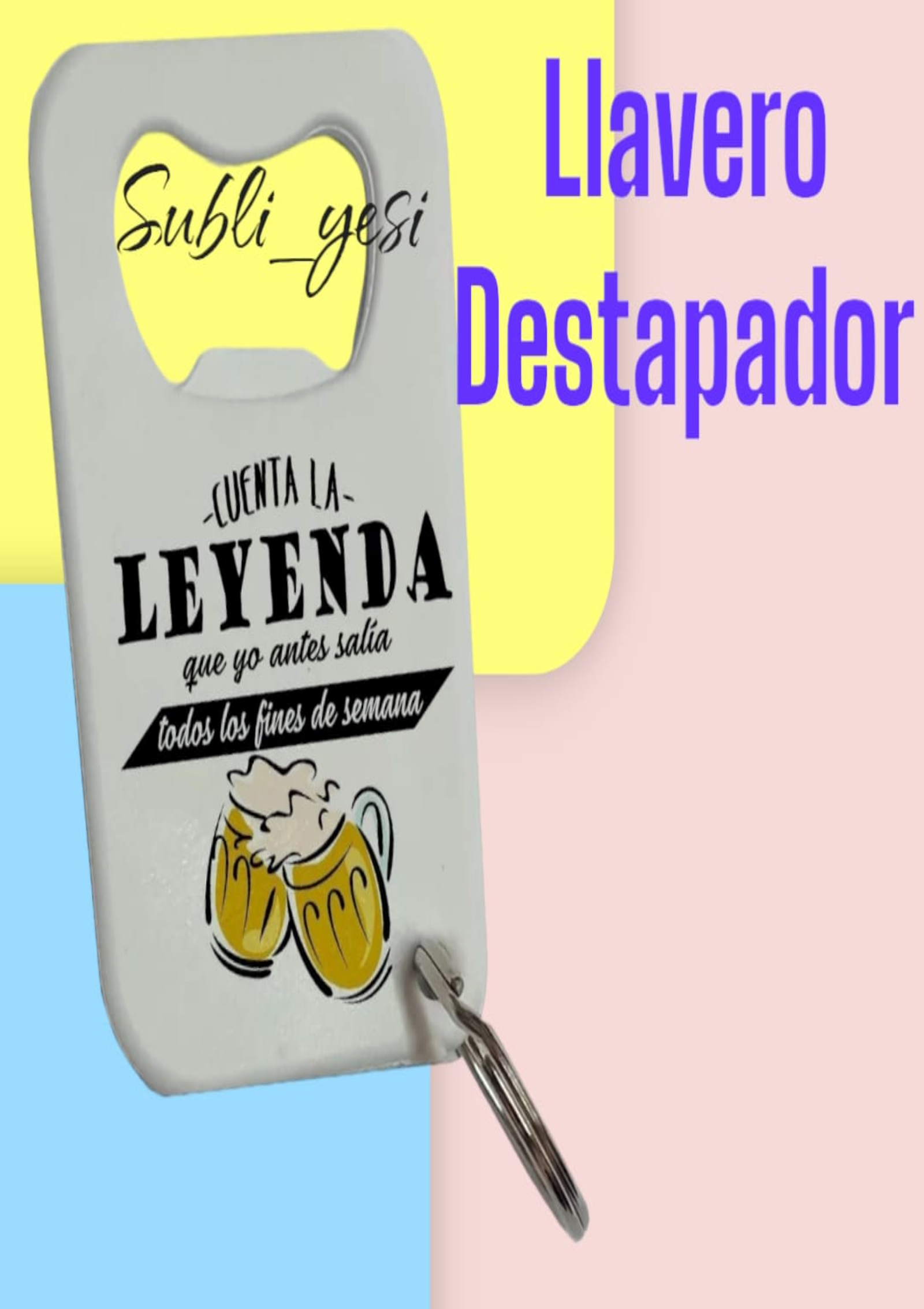 Llavero destapador
