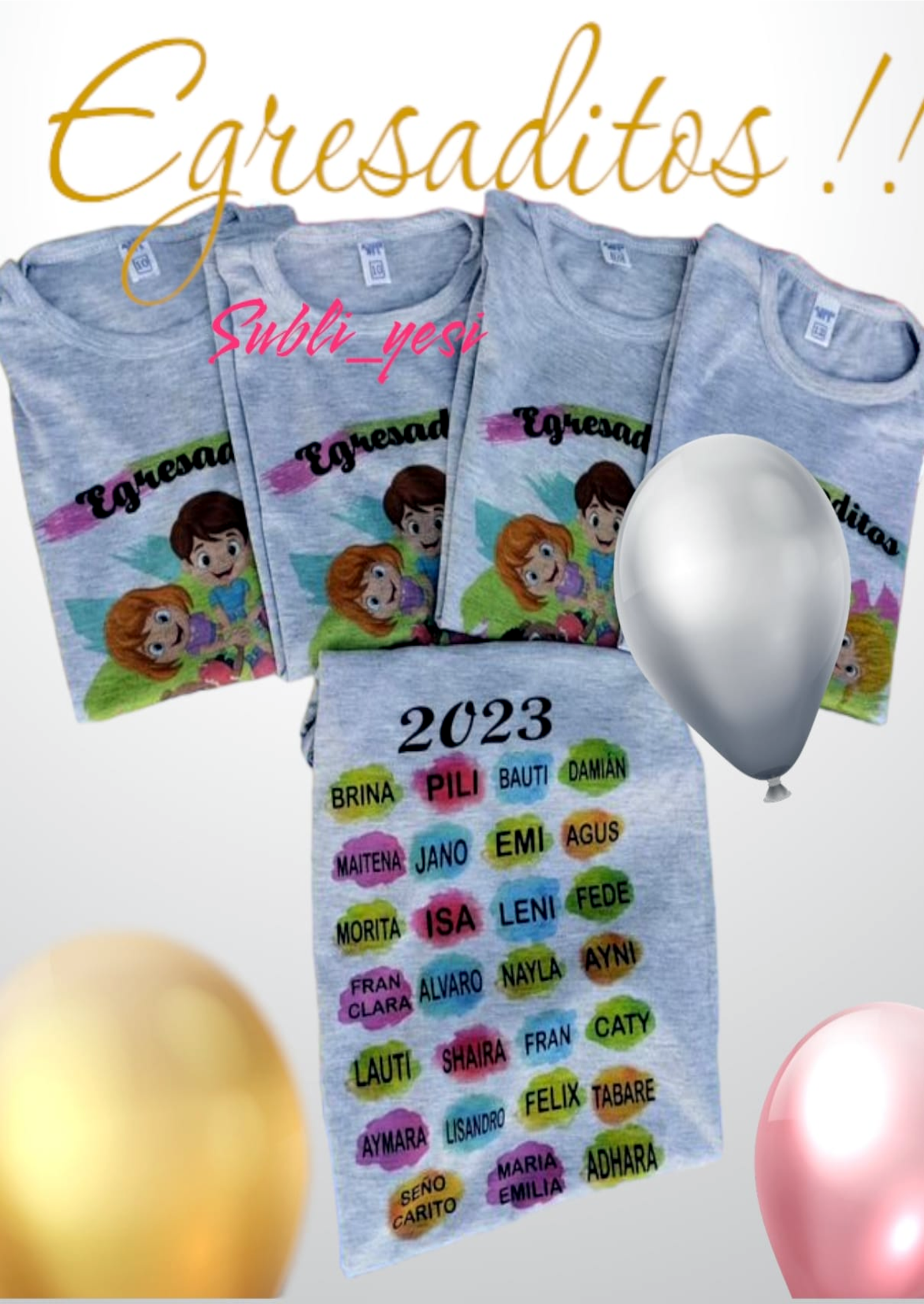 Remera para egresados