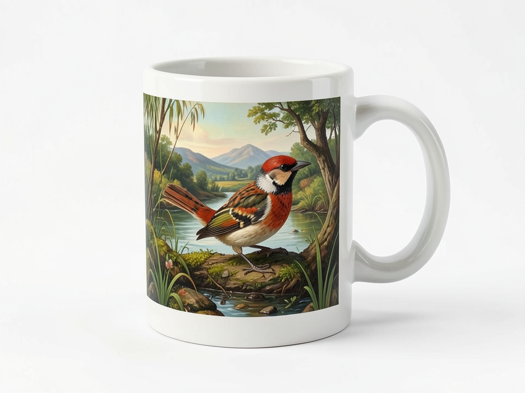Taza aves autóctonas
